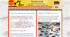 Desktop Screenshot of joyromanfishtaxidermy.com