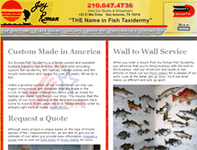 Tablet Screenshot of joyromanfishtaxidermy.com